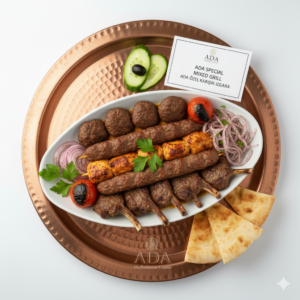 Ada Special Mixed Grill – Adana, lamb shish, köfte, lamb chops and döner at Ada Mediterranean Cuisine Grill, Middle Island NY