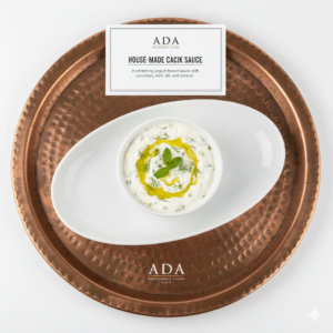 Cacık Sauce – Yogurt sauce with cucumber, mint, dill, and olive oil at Ada Mediterranean Cuisine Grill