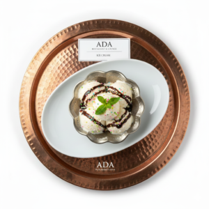 Ice Cream – Classic dessert scoop served at Ada Mediterranean Cuisine Grill, Middle Island NY