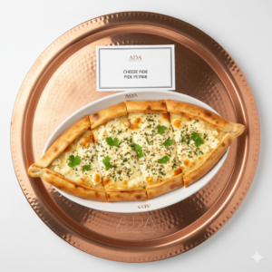 Pide Peynir – Turkish pizza with cheese at Ada Mediterranean Cuisine Grill, Middle Island NY